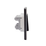 Interruptor Doble 9/15 Negro Armado MatixGO