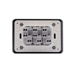 Toma corriente Triple 10A Negro Armado MatixGO