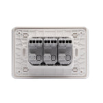 Interruptor Triple 9/32 Blanco Armado MatixGO