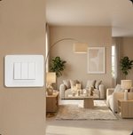 Interruptor Triple 9/32 Blanco Armado MatixGO