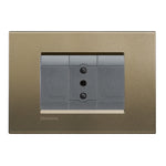 Toma 2P+T 10A 250V Armada con Placa Square Antracita Living Light