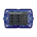 Cargador USB Tipo A + Toma Doble 2P+T 10A 250V Antracita Living Light Semi Armada