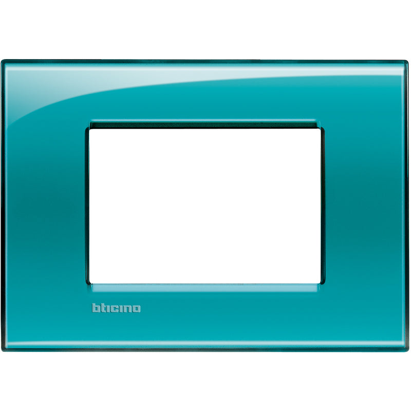 Placa LivingLight 3 módulos - color terminación naranja - SLNA4803VD