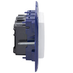 Toma triple semi armado 10A 250V LivingLight - color blanco - SN4113X3E