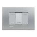 Interruptor Doble 9/12 16A Armado con Placa Tech Living Light