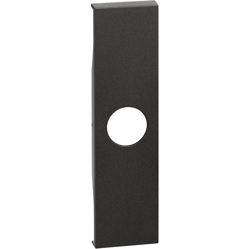 Cubremódulo color negro 1 módulo - para conector de TV y Falso polo - KG08