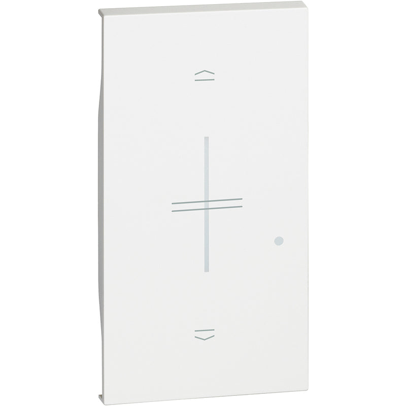 Cubremódulo iluminable para control de persianas inalámbrico 2 módulos - color blanco - KW43M2