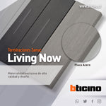 Placa Living Now 2 módulos - color acero - KA4802ZG