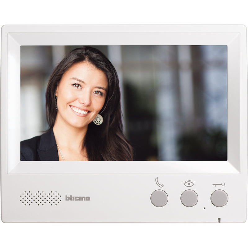 Pantalla adicional 7" manos libres 330851 para kits de videocitofonía Bticino de 4 hilos