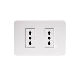 Toma corriente Doble 10A/16A Blanco Armado MatixGO