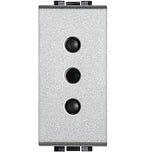 Toma 2P+T 10A 250V Armada con Placa Tech  Living Light