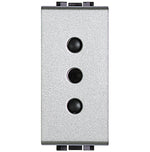Cargador USB Tipo A + Toma Doble 2P+T 10A 250V  Tech  Living Light Semi Armada