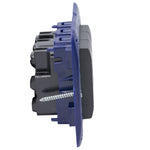 Toma triple semi armado 10A 250V LivingLight - color antantrasita - SL4113X3E