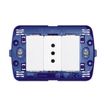 Toma 2P+T 10A 250V Semiarmada Blanco Living Light