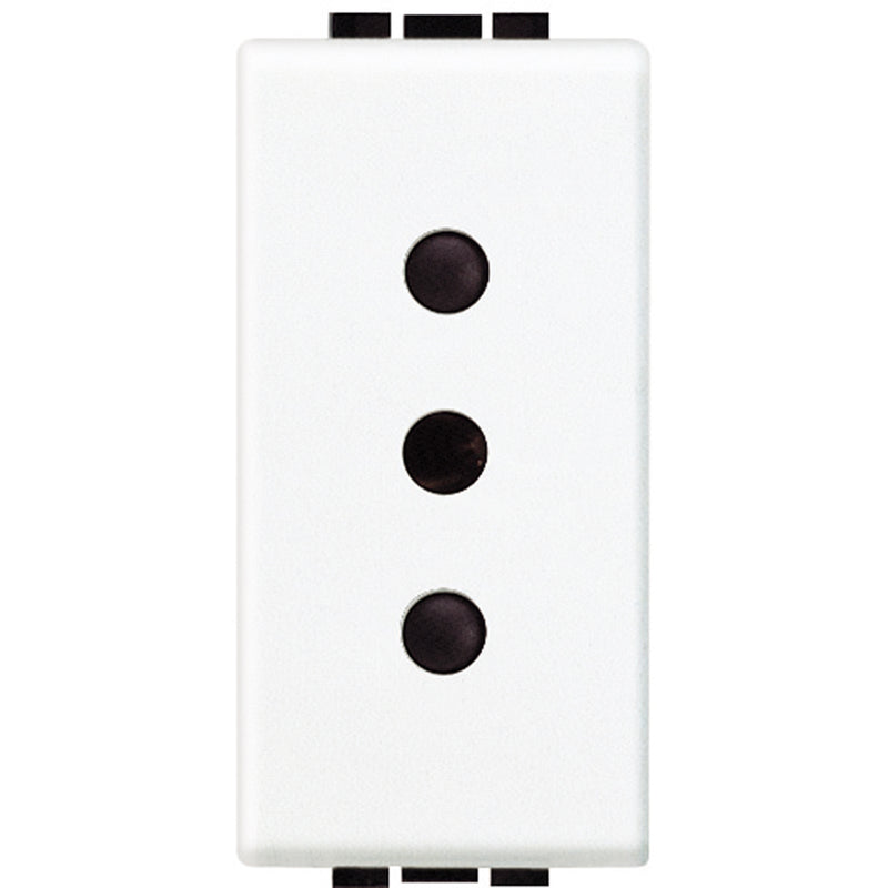 Toma corriente 2P+T 10A 250V LivingLight- color blanco - SN4113