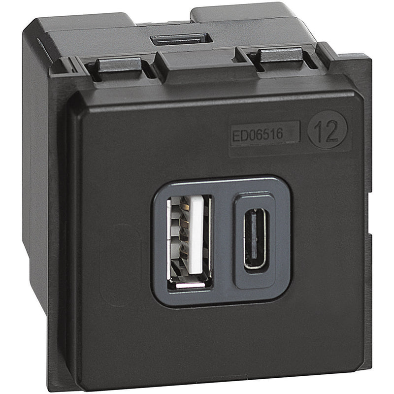 K4287C2 - Cargador USB tipo A y C de 5Vdc de 1.500 mA / 3.000 mA