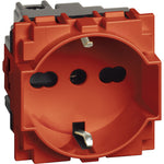 KR4140A16 - Toma de corriente estándar Schuko universal color rojo