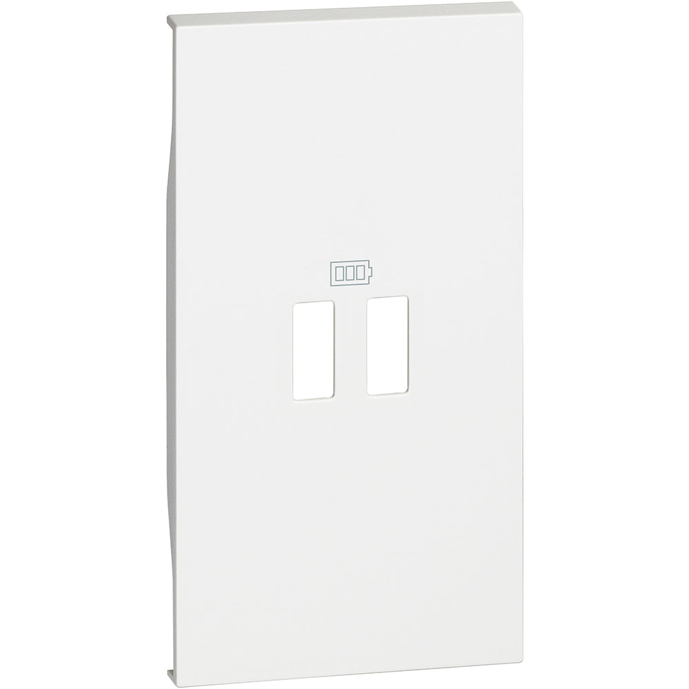 CUBRE TECLA USB 2 MODULOS BLANCO KW12C LIVING NOW